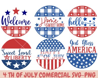 4th of July SVG Bundle, July 4th SVG, Fourth of July svg, America svg, USA Flag svg, Patriotic, Independence Day Shirt, Cut File Cricut