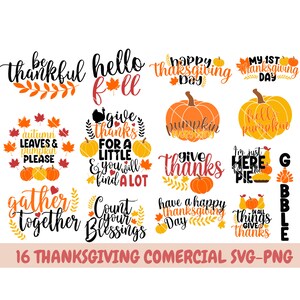Pacote svg de Ação de Graças, Outono svg, Feliz outono svg, Pacote svg de outono, Outono svg, Designs Svg, Abóbora svg, Grato Svg, Olá outono svg