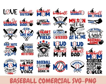 Baseball Mom SVG Bundle, Baseball SVG, Baseball Shirt SVG, Baseball Mom Life svg, Supportive Mom svg, Baseball Sports svg, Cut File Cricut