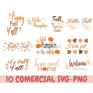 Fall SVG, Fall SVG Bundle, Autumn Svg, Thanksgiving Svg, Fall Svg Designs, Fall Sign Svg, Autumn Bundle Svg, Cut File Cricut, Silhouette png
