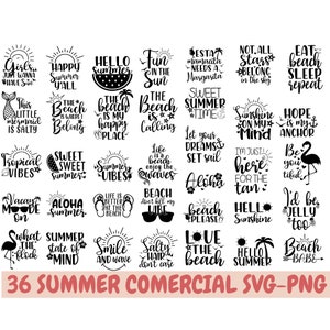 Summer Bundle SVG, Beach Svg, Summertime svg, Funny Beach Quotes Svg, Summer Cut Files, Summer Quotes Svg, Svg files for cricut, Silhouette