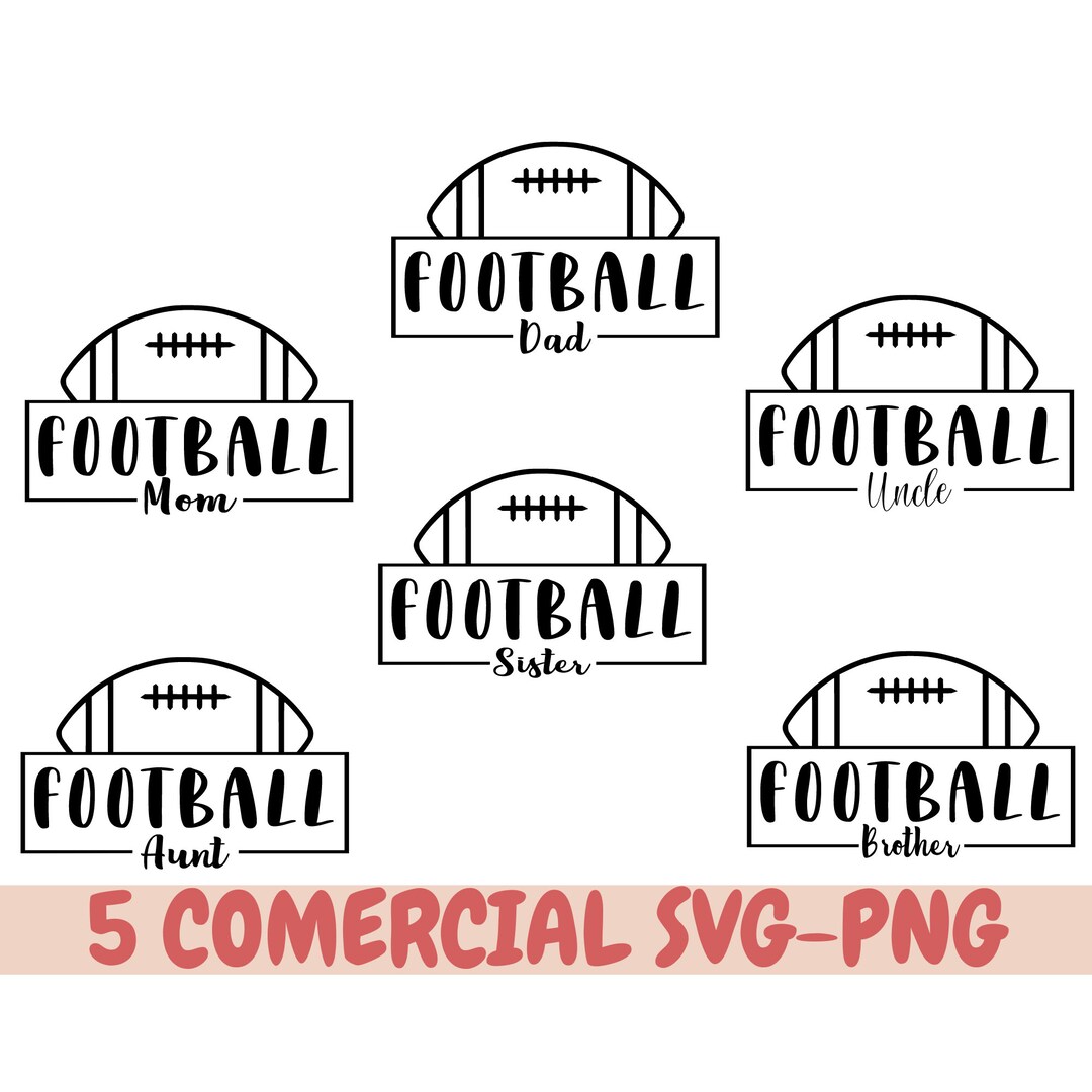 Football Mom Svg Bundle Hand Lettered | Football Svg | Football Mama ...