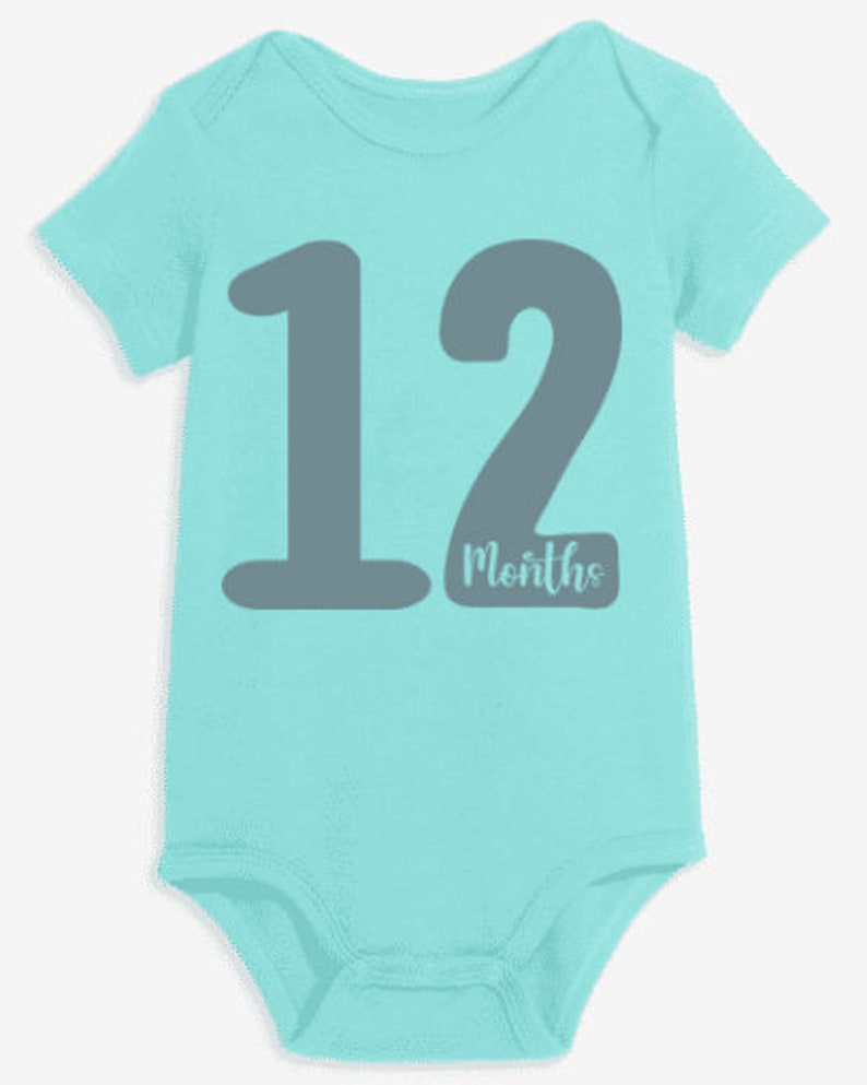 Milestone Months Svg, 12 Month Onesie SVG Designs, Baby Monthly Designs ...