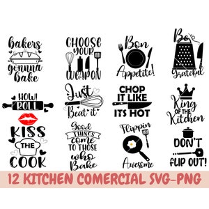Funny Kitchen SVG Bundle, Kitchen Saying, Kitchen Quote, Apron svg, Kitchen sign svg, kitchen towel svg, cooking svg, baking svg, Cricut