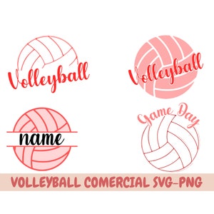 Volleyball Silhouette, Sport Silhouette, Volleyball Ball SVG, Volleyball Player SVG, Volleyball Heart SVG, Volleyball Design, Ball Svg