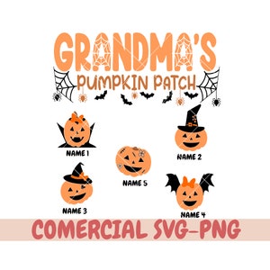 Grandkids pumpkin patch svg, Pumpkin face svg, Pumpkin Patch SVG, Welcome to Our Patch, family pumpkin patch svg, gradma's pumpkin patch svg