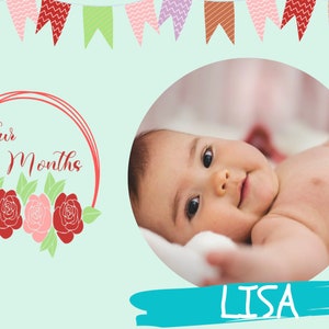Milestone Months Svg, 12 Month Onesie SVG Designs, Baby Monthly Designs ...