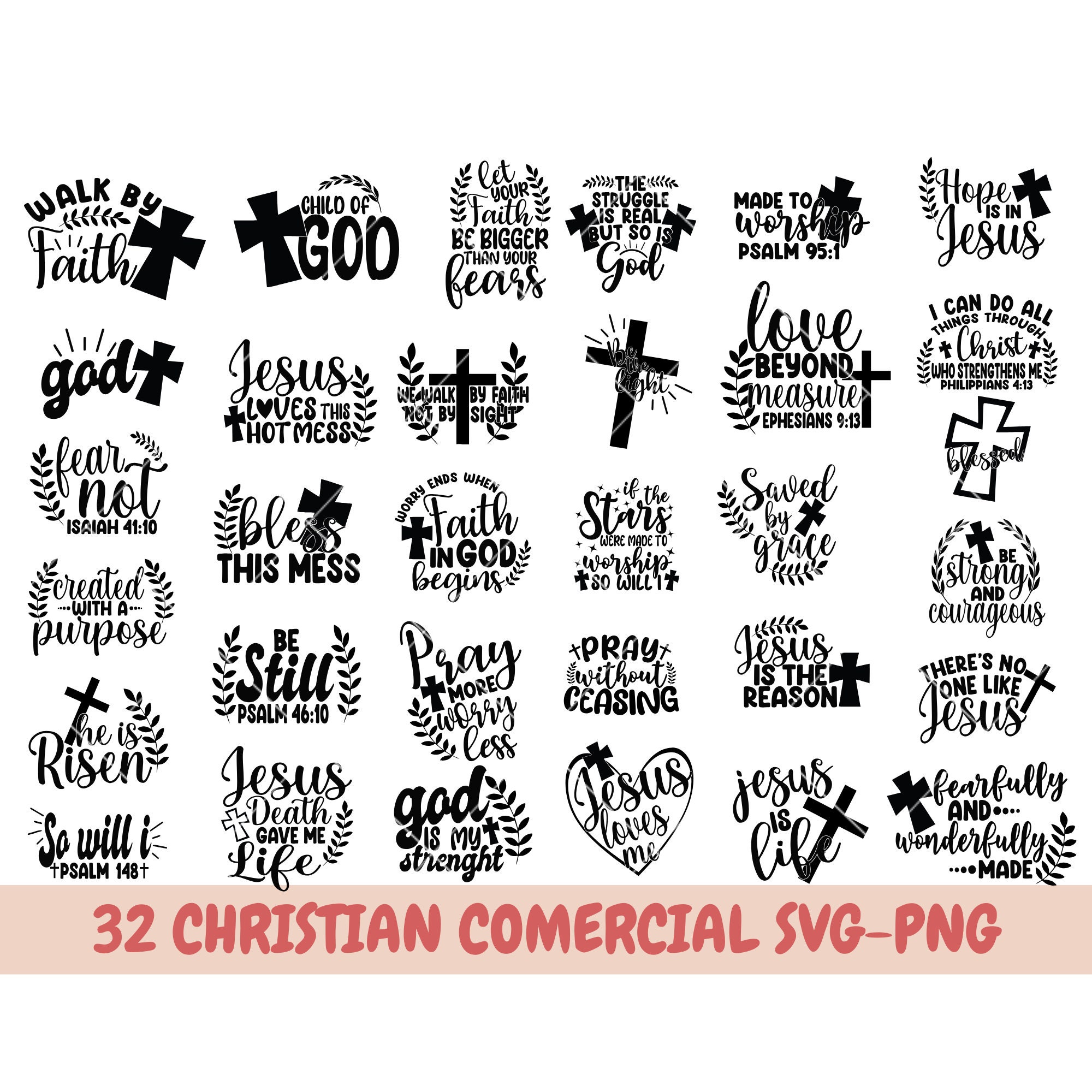 Christian Bundle SVG, Scripture Bundle, Bible Verse Bundle, Cut Files ...