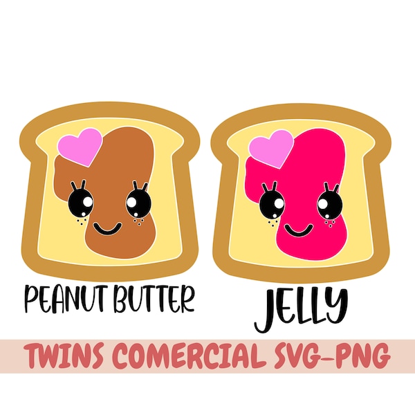 Peanut butter and Jelly svg,  Peanut butter and Jelly shirts svg, Twin bodysuit svg, peanut butter jelly, twin designs, we belong together