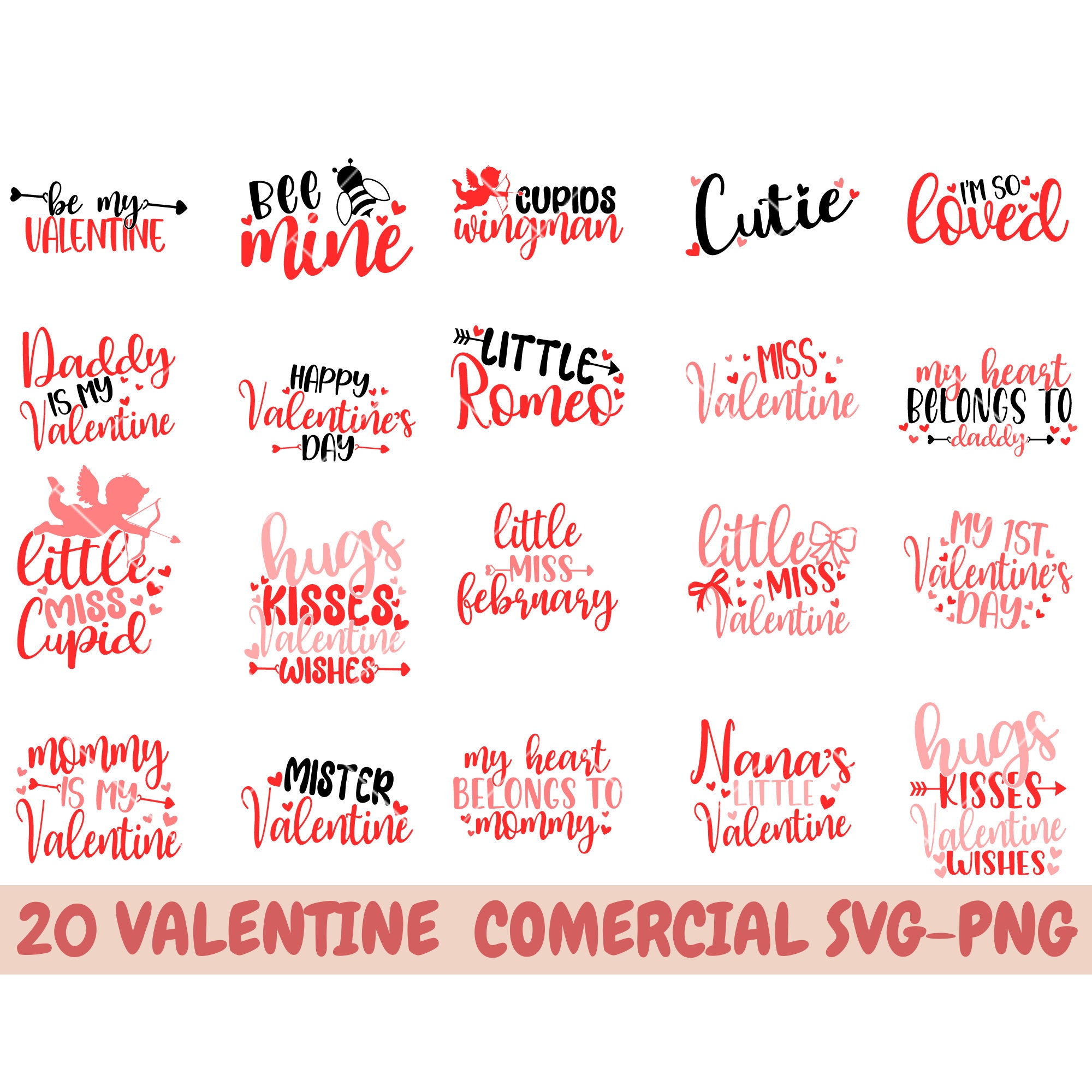 Valentines Day Svg Bundle, Xoxo Svg, Kids Valentine Svg Bundle ...