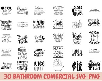 Bathroom svg  Bundle, Bathroom Quote, Restroom svg, Potty Dance svg, Farmhouse svg, Bathroom Sign SVG, Funny Bathroom  svg, toiler  quotes