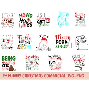 Carta igienica di Natale SVG, lettering di carta igienica di Natale clipart, grafica di cacca in bagno, cartelli per il bagno SVG, cacca di Natale svg, cacca