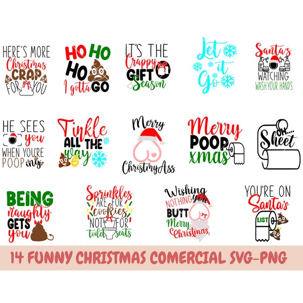 Christmas Toilet Paper SVG ,Christmas Toilet paper lettering clipart, bathroom poo graphics, Bathroom Signs SVG, poop christmas svg, poop