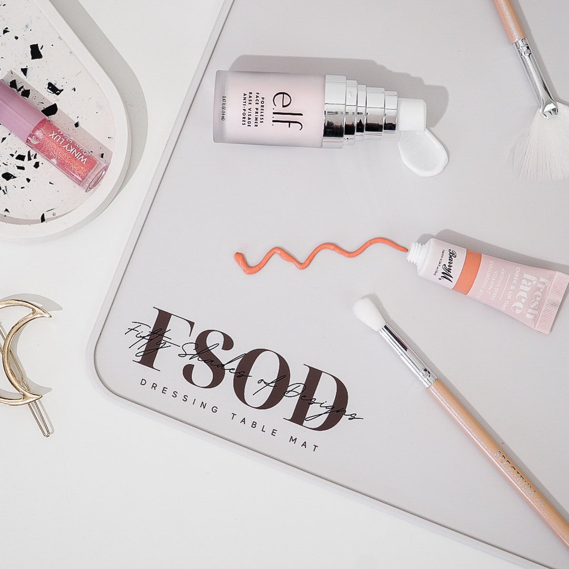 Dressing Table Mat / Beauty Mat / Makeup Mat / Cosmetic Mat / Etsy