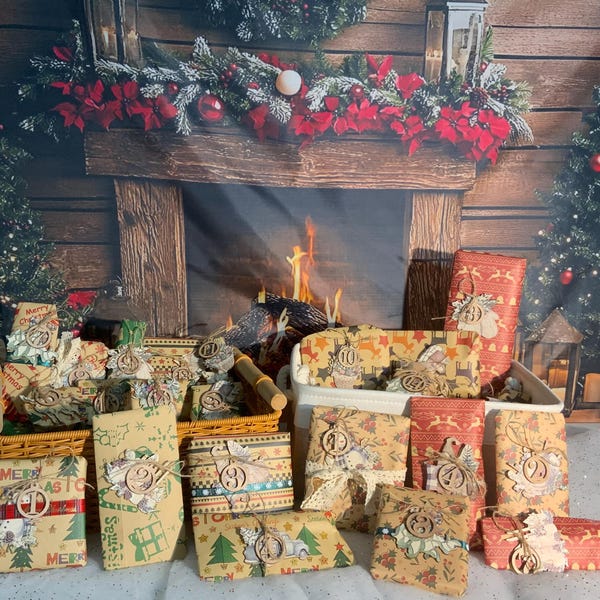 Calendario de Adviento de Navidad de Quilters: 24 días de telas, artículos de mercería y regalos, además de una cesta gratis