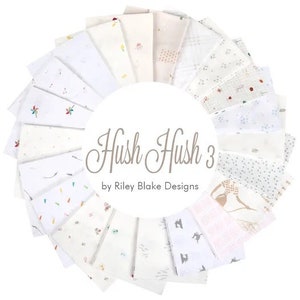 Free Gift W/Hush Hush "3" 21 pcs  Fat Quarter Bundle for Riley Blake Designs