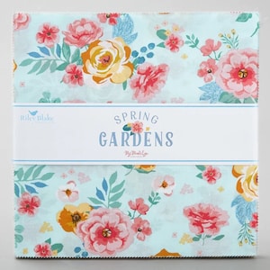 Free Gift W/Spring Gardens 10" Layer Cake {Stacker} My Mind's Eye for Riley Blake Designs