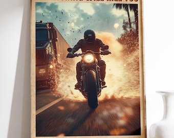 ハーレーダビッドソンのキャンバスプリント：ヴィンテージバイクアート