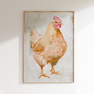 Stampa vintage di pollame, Illustrazione di pollame, Poster di pollo, Stampa artistica di pollo, Regalo a tema pollo, Regalo a tema gallina, Stampa fattoria, Agricoltura