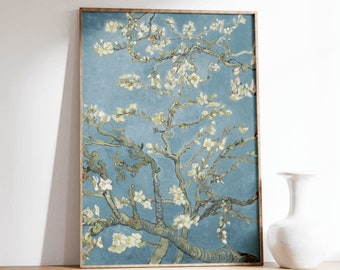 Vincent Van Gogh Almond blossom , Art Deco, Vintage Print, Colorful Wall Art, Room Decor, Famous Painting, Museum Poster, Brushstrokes