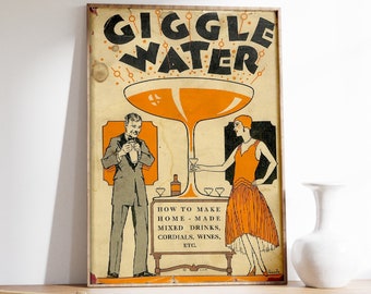 Cocktail Bar Poster, Funny Bartender Print, Old Book Cover, Large Wall Art, Spirits And Wine Poster, Alcohol Poster, Cocktail Wall Art