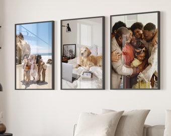 Custom Family Photo Poster, Personalized Wall Art Print