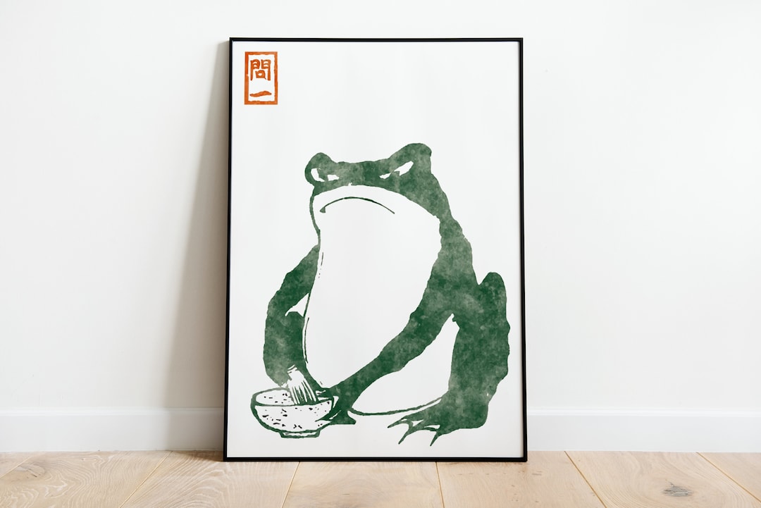 Matsumoto Hoji Frog Print, Vintage Japanese Art Deco Poster - Etsy
