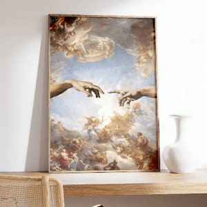 Renaissance Art Print Set, Adam's Hand, Aphrodite, Fallen Angel Poster image 4