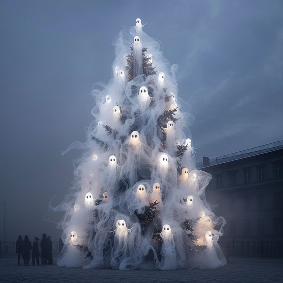 white christmas dresses Christmas Ghost Suncatchers main image 1