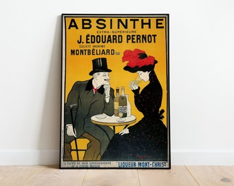Absinthe J. Edouard Pernot Vintage Art Deco Poster