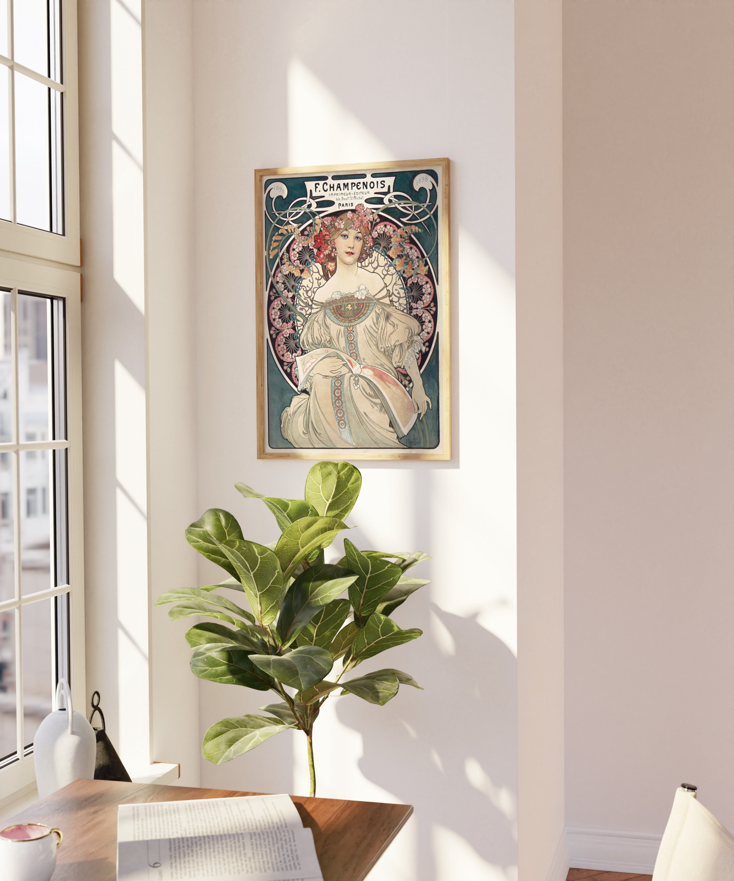 アルフォンス・ミュシャの版画、F. シャンプノワ・インプリムール
