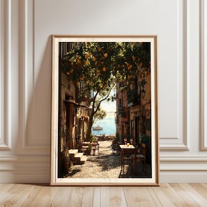 Vintage Italian Lemon Tree Print, Botanical Street Scene Poster image 14