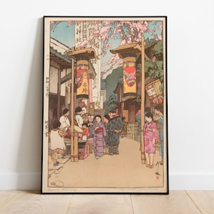 Hiroshi Yoshida Vintage Poster, Art Deco, Japanese Print, Colorful Wall Art, Large Wall Art Print, Asian Decor, Retro Poster, Famous Artist