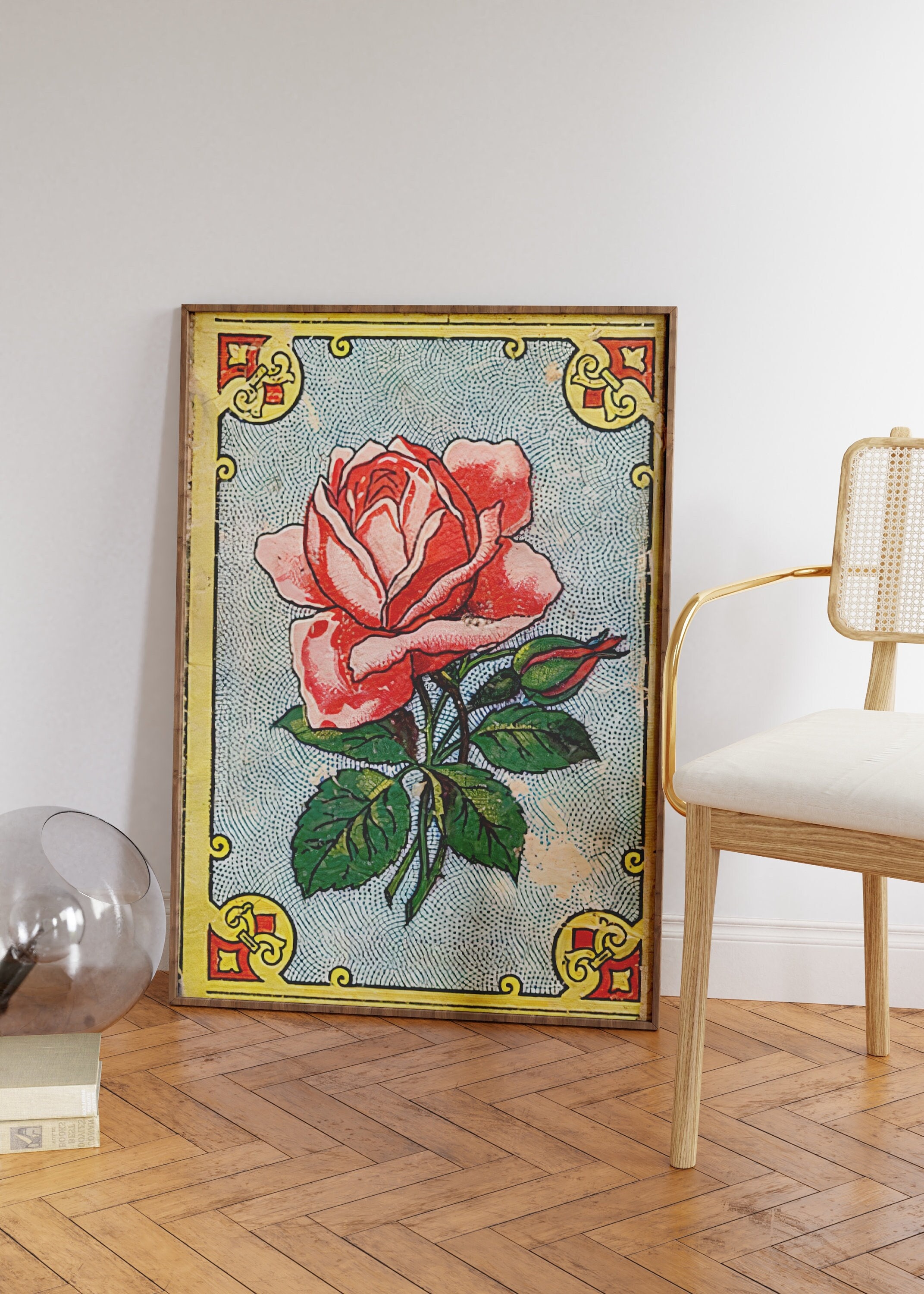 大きなバラの絵 - Etsy 日本