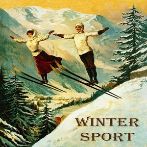 Telluride Colorado Ski Poster, Art Deco Print, Vintage Wall Art - Etsy