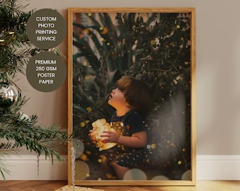 Custom Photo Poster, Personalized Family Wall Art, Gloss Print