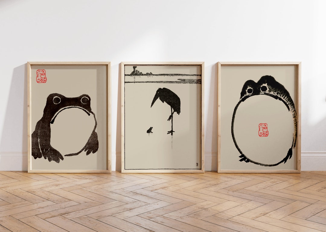 Set of 3 Matsumoto Hoji Prints, Vintage Japanese Wall Art, Matsumoto ...