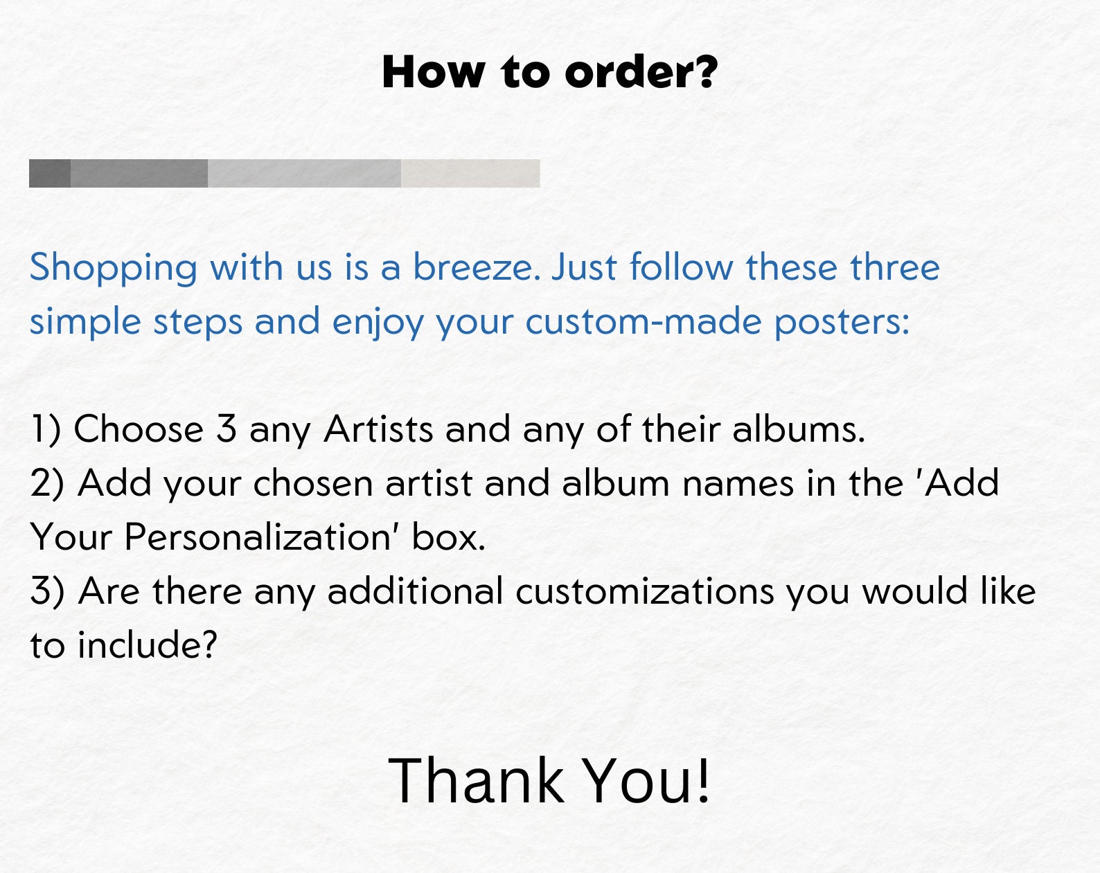 Choose Your Own Album Poster , Custom Album Poster, Album Cover