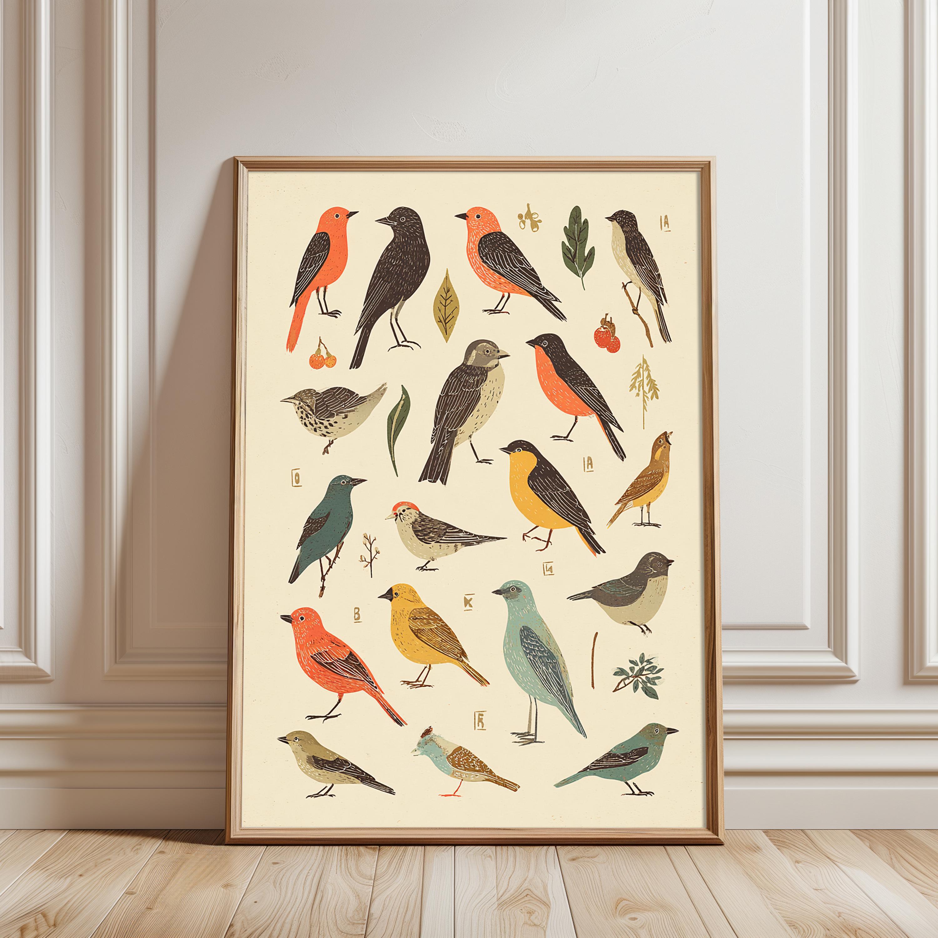 Antique Bird Print, Vintage Ornithology Poster - Etsy UK