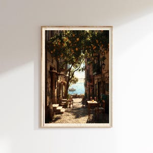 Vintage Italian Lemon Tree Print, Botanical Street Scene Poster image 2