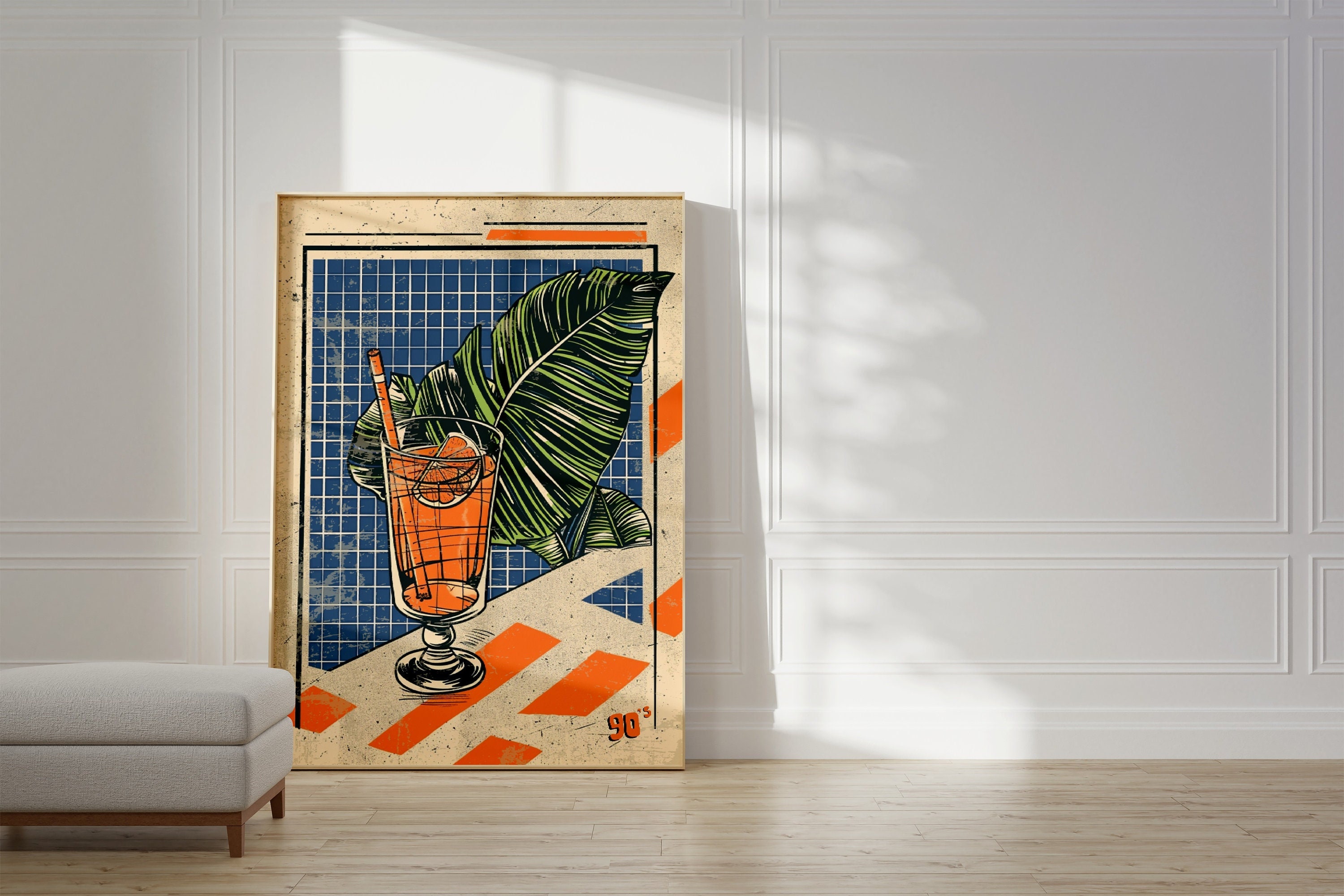 Vintage Japanese Cocktail Print, 90's Bar Art Poster - Etsy