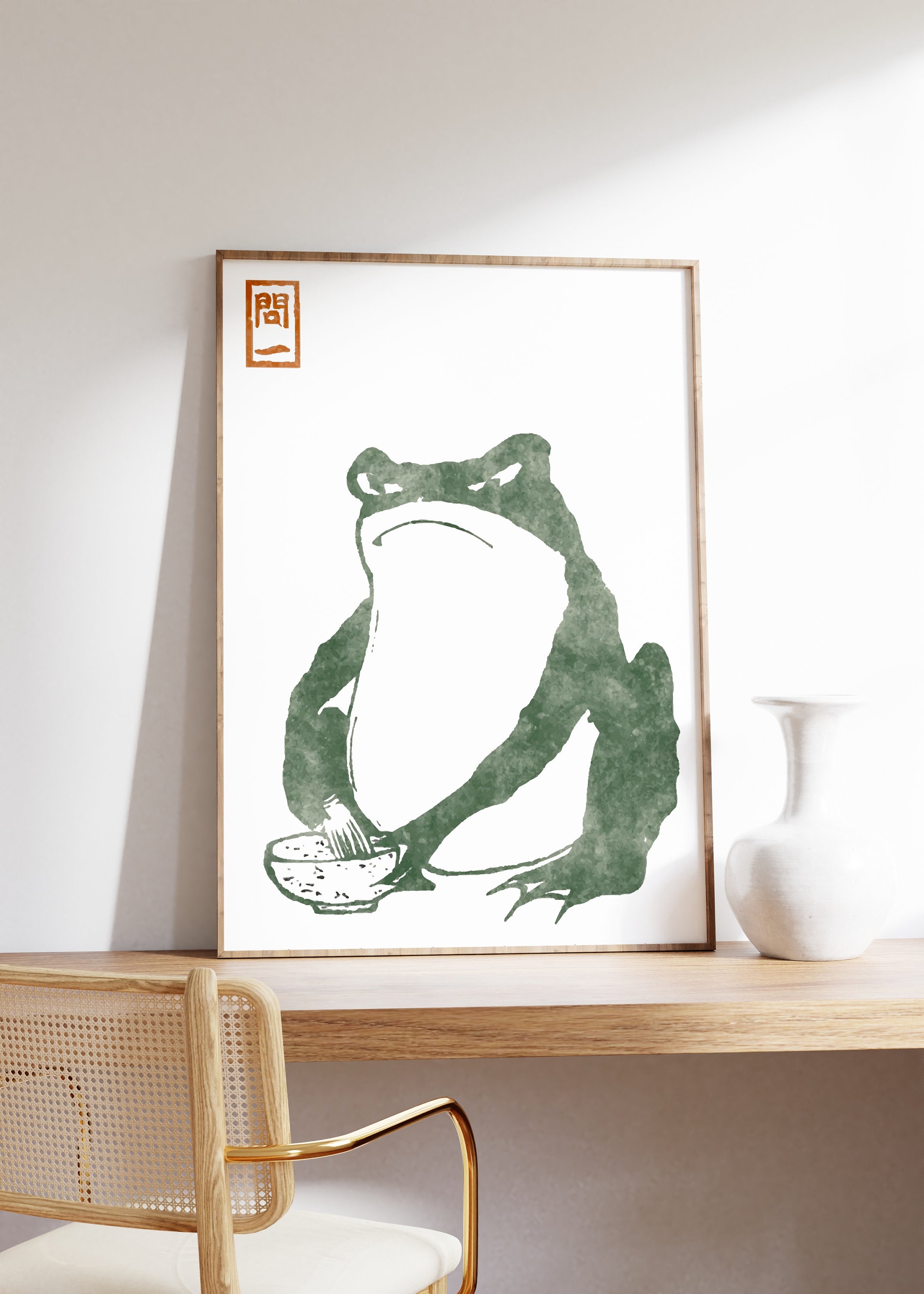 Matsumoto Hoji Frog Print, Vintage Japanese Art Deco Poster - Etsy
