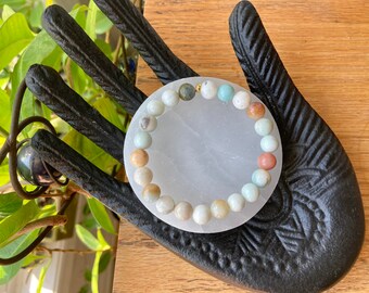 Amazonite - healing bracelet - gemstone healing bracelet - Canadian made -  crystal bracelet for anxiety