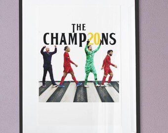 Liverpool FC Premier League Champions 20 Art Print