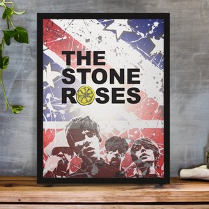 STONE ROSES PRINT Colour and B&W A3 A4 Glossy image 1