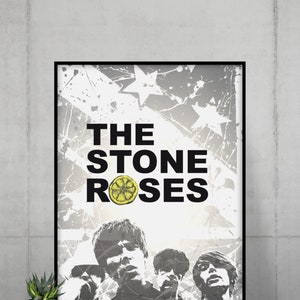 STONE ROSES PRINT Colour and B&W A3 A4 Glossy image 3