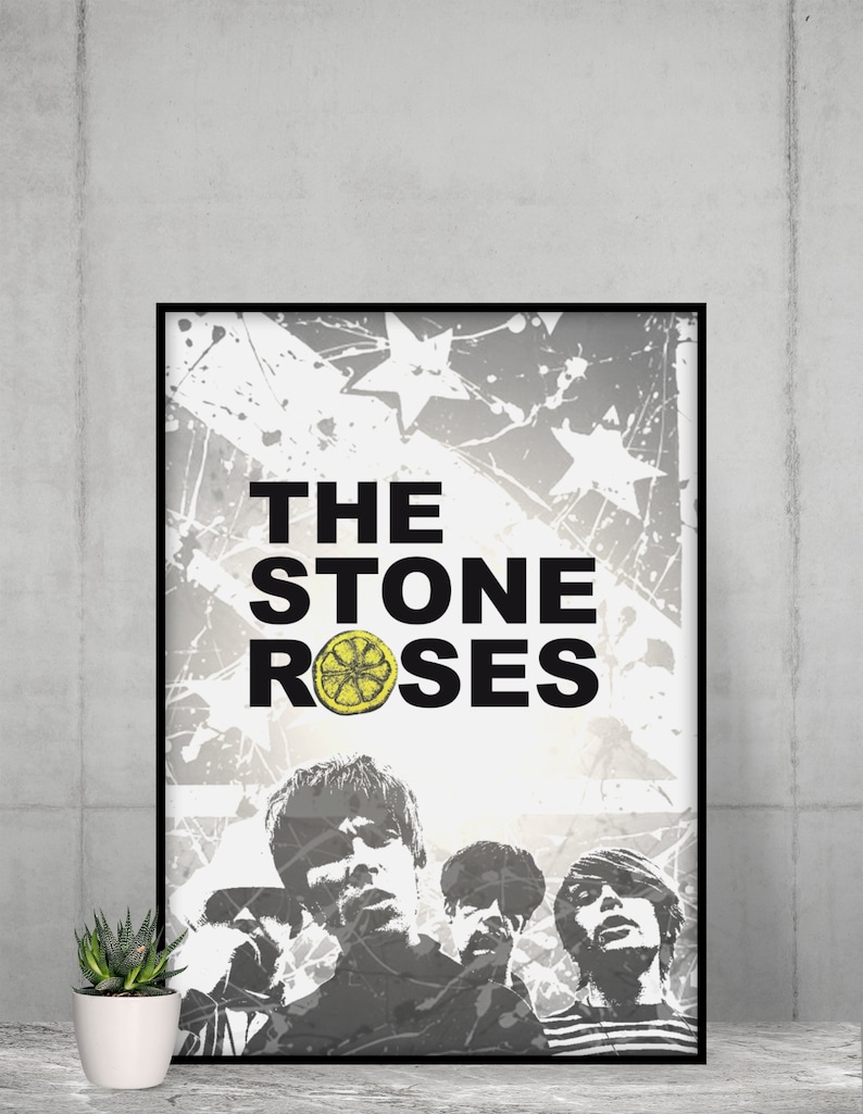 STONE ROSES PRINT Colour and B&W A3 A4 Glossy image 3