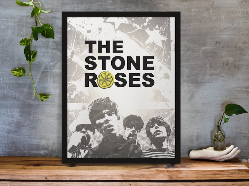 STONE ROSES PRINT Colour and B&W A3 A4 Glossy image 2