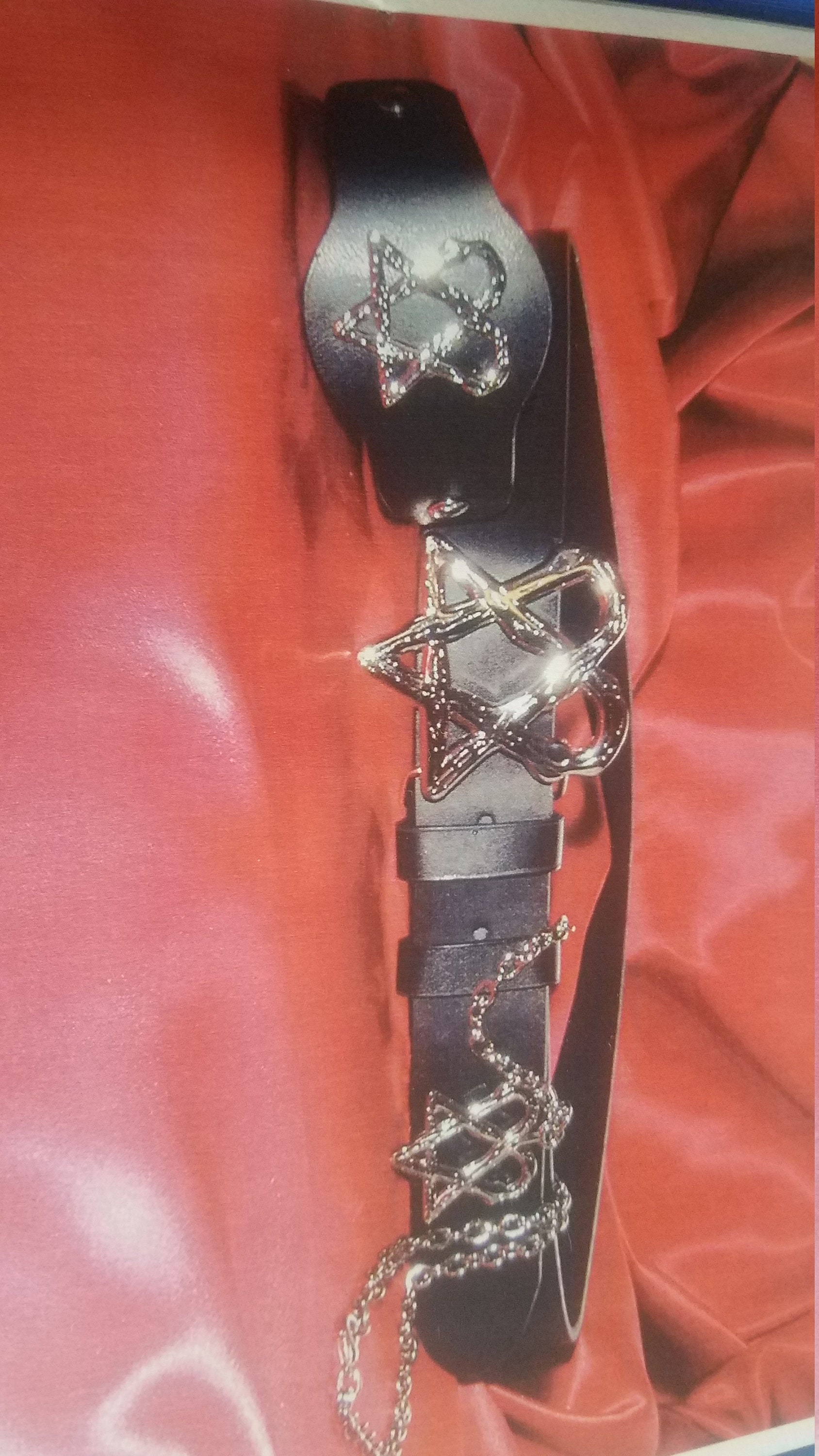 Vintage HeartAgram Jewelry: Gothic Buckle, Necklace, Bracelet - 1990s