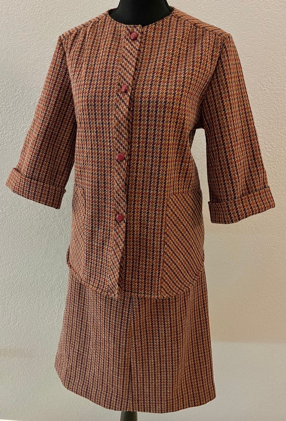 VTG FIRE ISLANDER Suit Set | Plaid Retro Skirt Sui